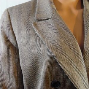 EUC VIA SETA Double Breasted Blazer Sz 8/38